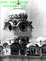 The Golden Temple during the attack